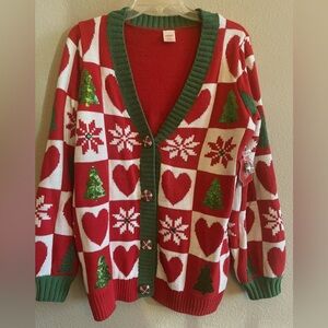 Holiday cardigan